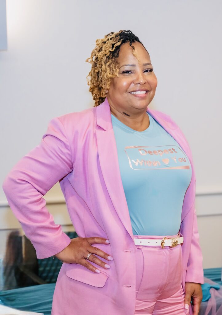 Chasity McMillan leading a gratitude and faith based spiritual reflection on the Deepest Within You Podcast