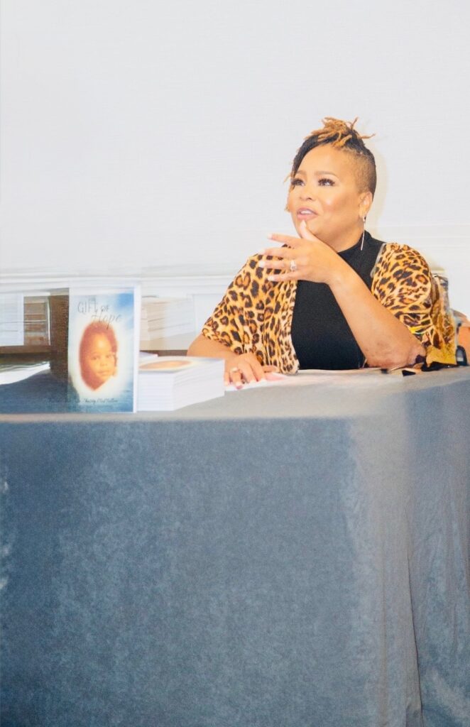 A peaceful spiritual podcast scene inspired by Romans 15 with glowing light symbolizing hope, unity, faith, peace, and love.