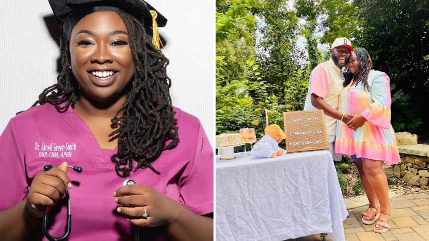 Hospital corridor symbolizing the Black maternal health crisis following the death of Dr. Janelle Green Smith.