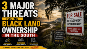 Historic Black family standing on generational Southern land threatened by development and rising taxes