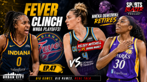 Indiana Fever WNBA playoff clinch featuring Kelsey Mitchell and Marina Mabrey with Nneka Ogwumike retirement tribute