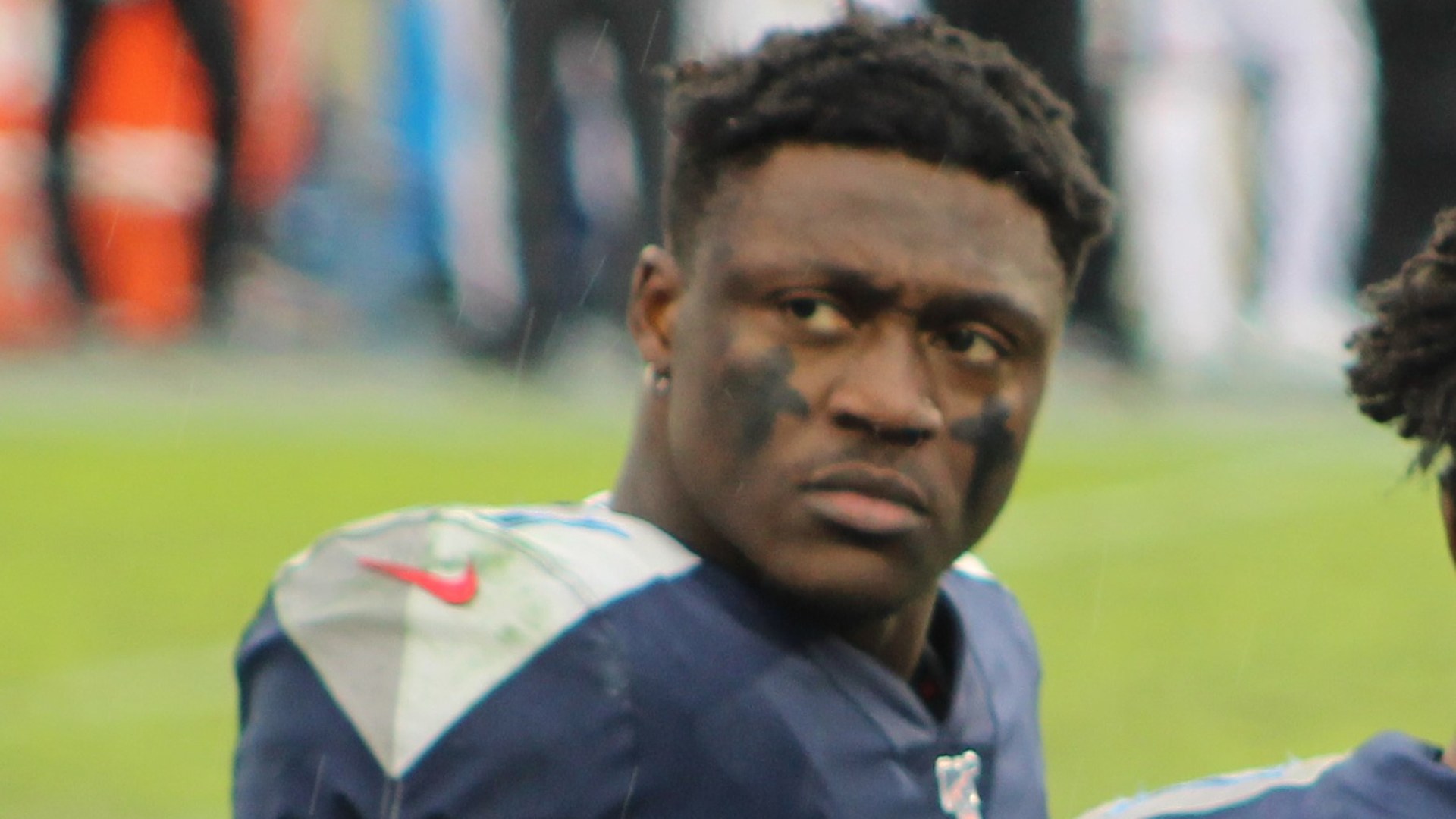 A. J. Brown in a file photo from his time with the Tennessee Titans