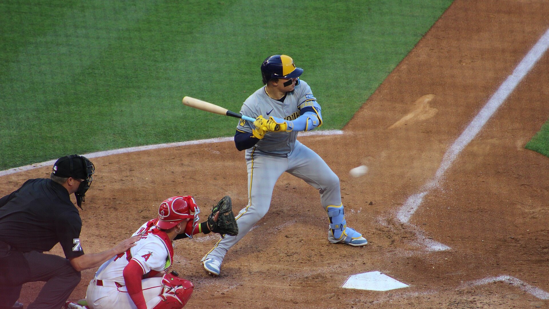 William Contreras at the plate for the Milwaukee Brewers