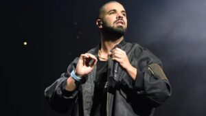 Drake performing on stage