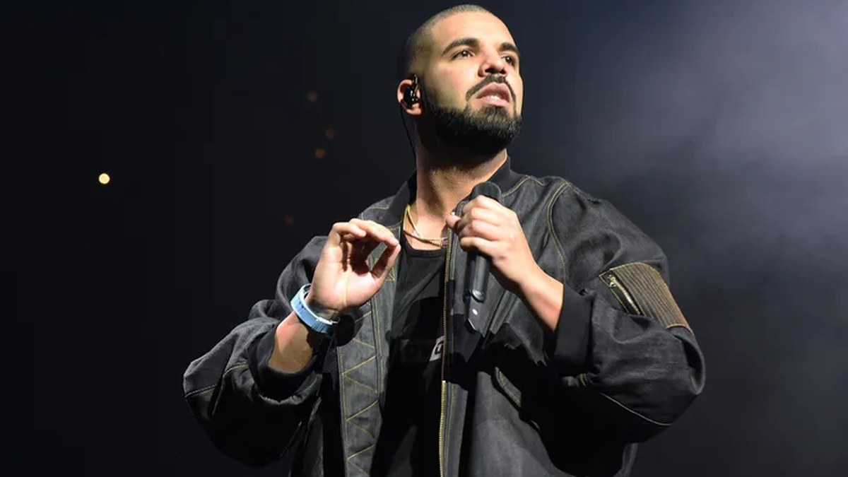 Drake performing on stage
