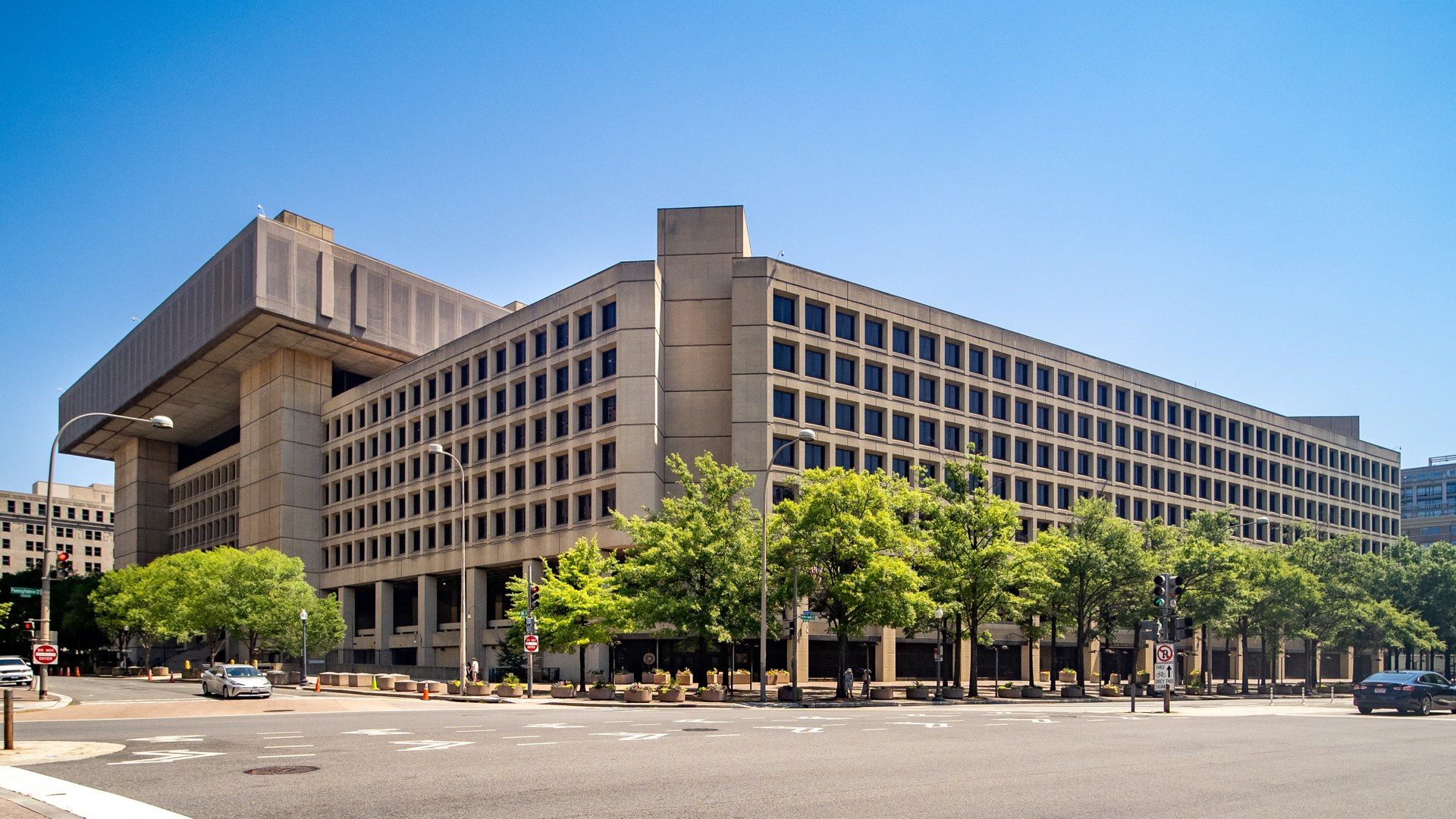 The J. Edgar Hoover Building, headquarters of the FBI in Washington