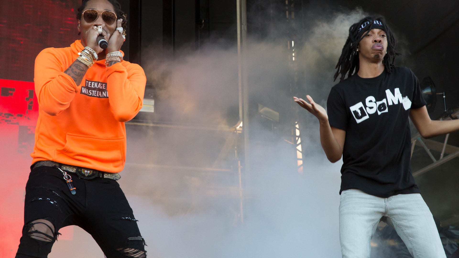 Future performing live on a concert stage