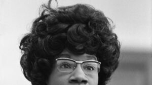 Shirley Chisholm announcing her presidential candidacy in 1972