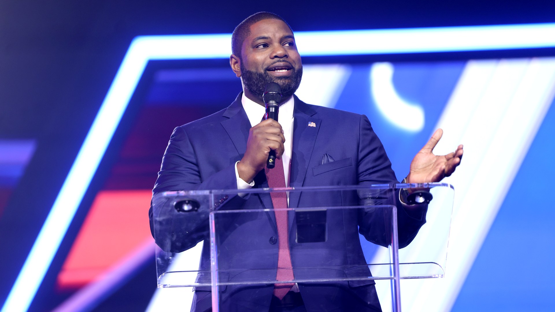 Byron Donalds speaking at a public event