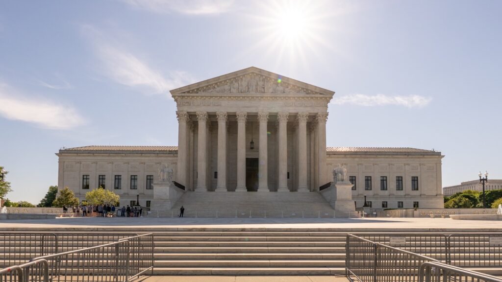 United States Supreme Court building in Washington in 2026
