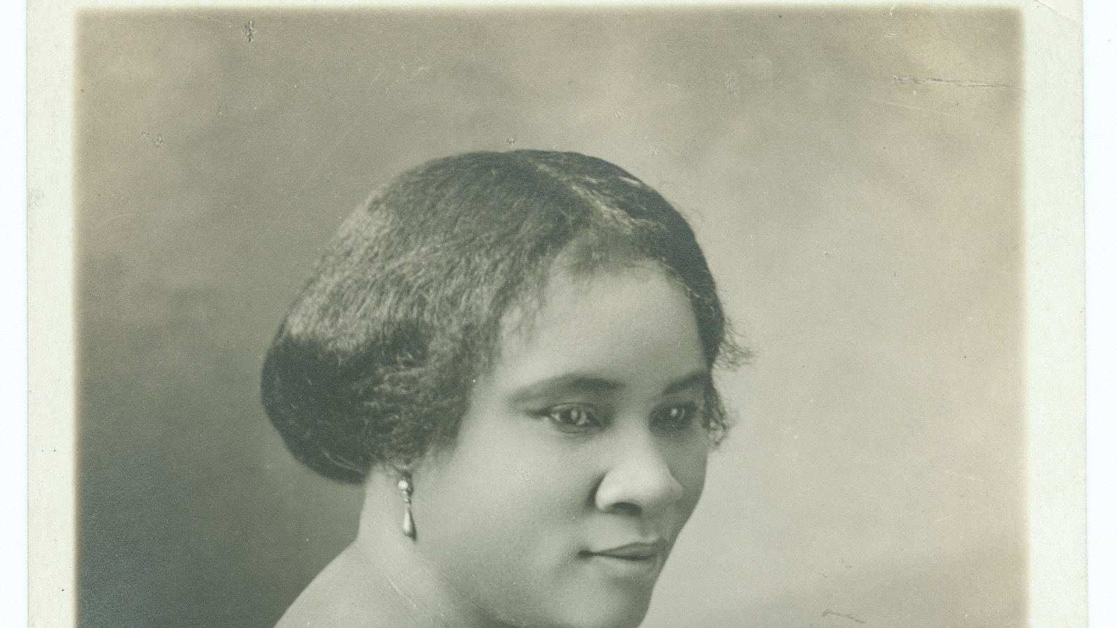 Portrait of Madam C. J. Walker in formal dress