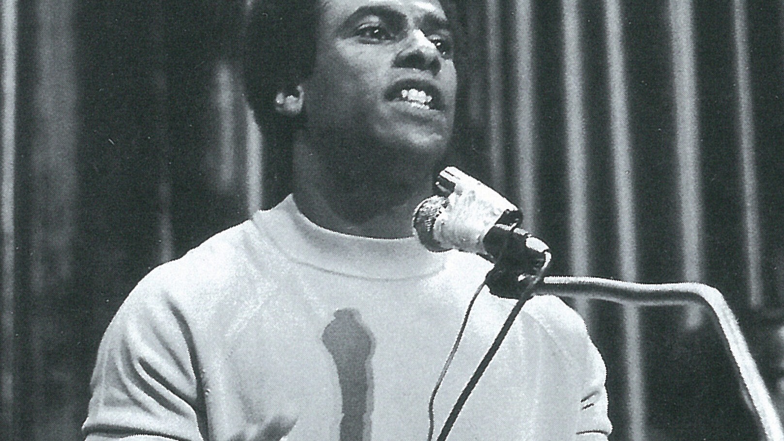 Huey P Newton cofounder of the Black Panther Party speaks at an event