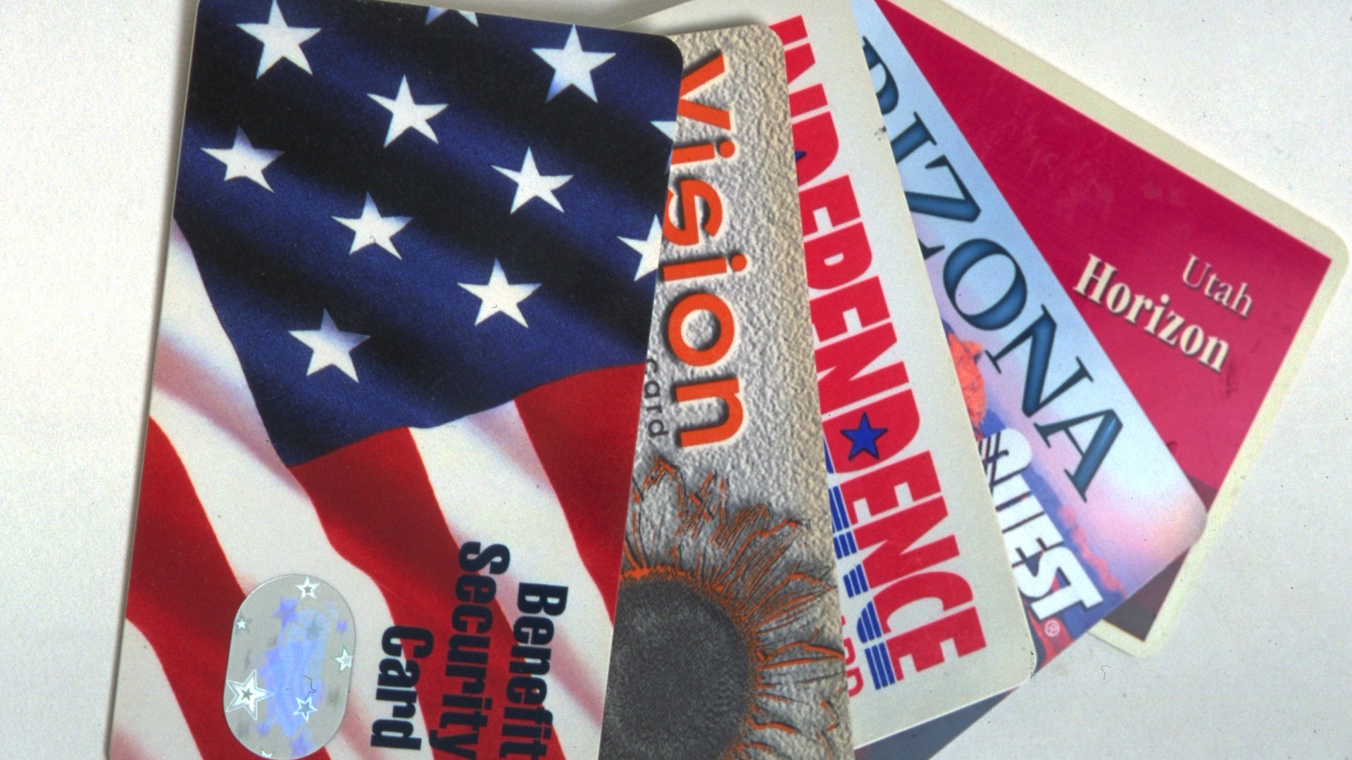 State benefit cards used for food assistance purchases