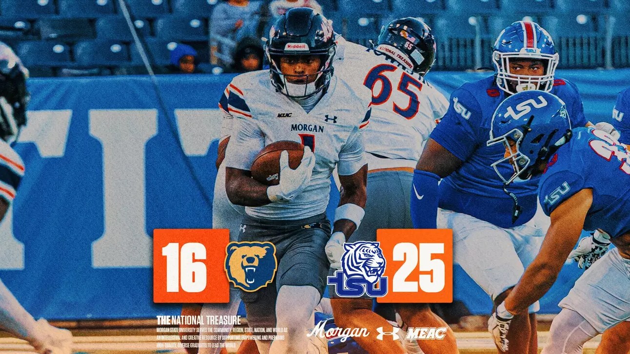 Morgan State quarterback carries the ball against Tennessee State