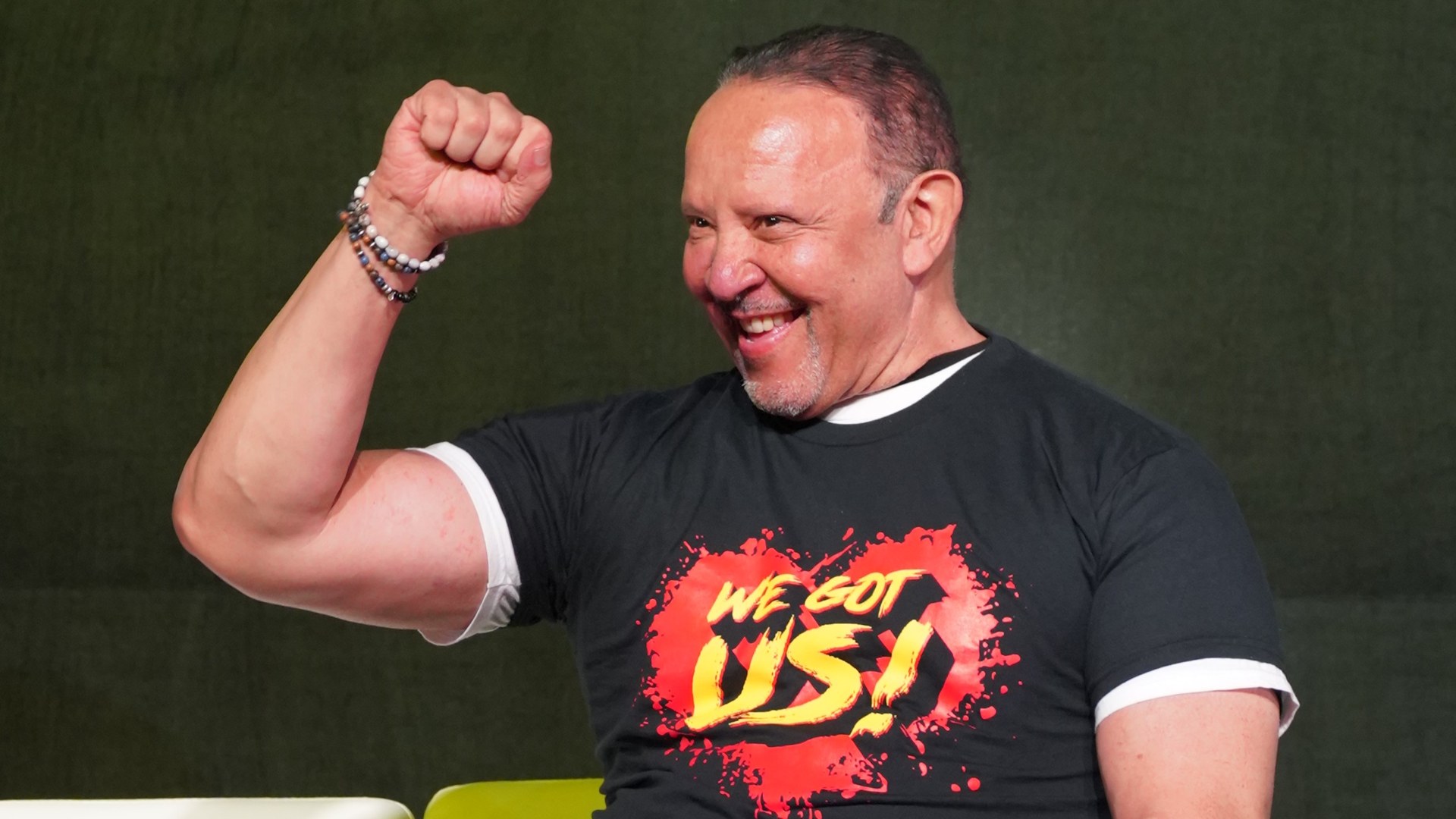 Marc Morial president of the National Urban League raising a fist and smiling
