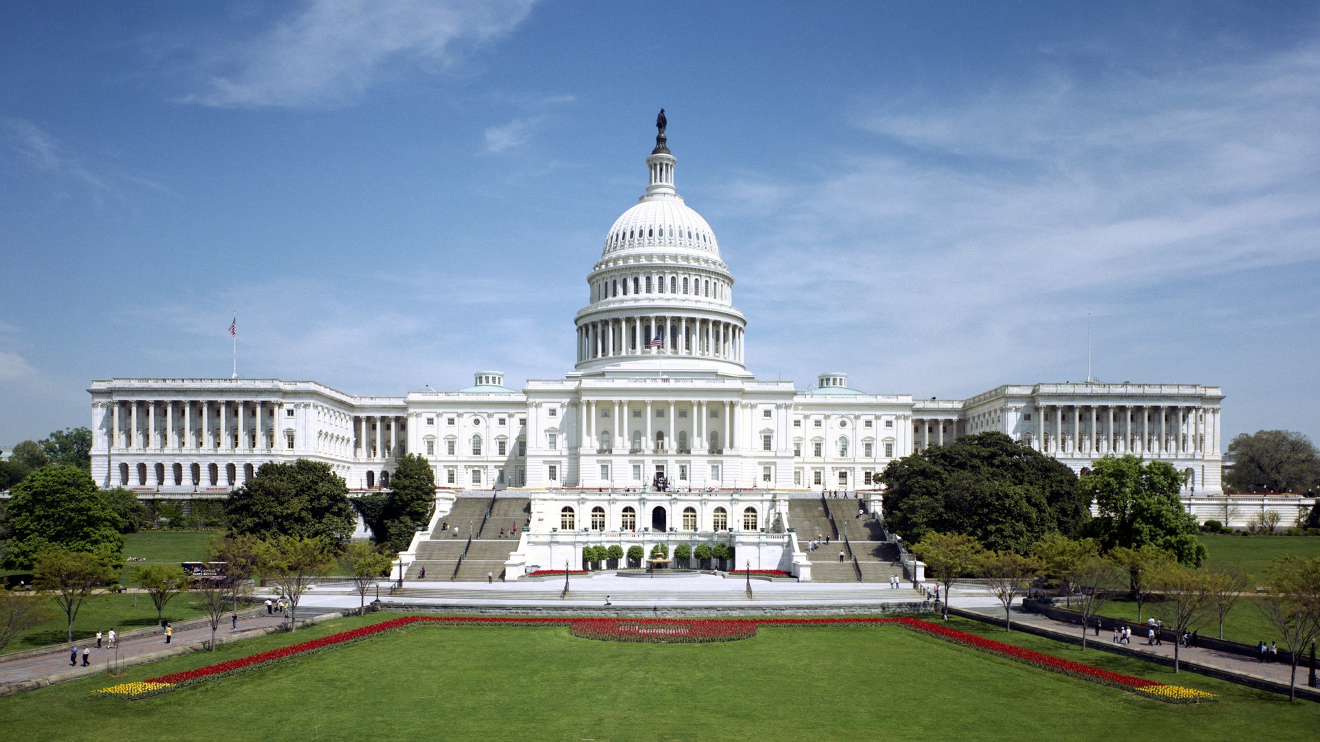 The west front of the United States Capitol in Washington