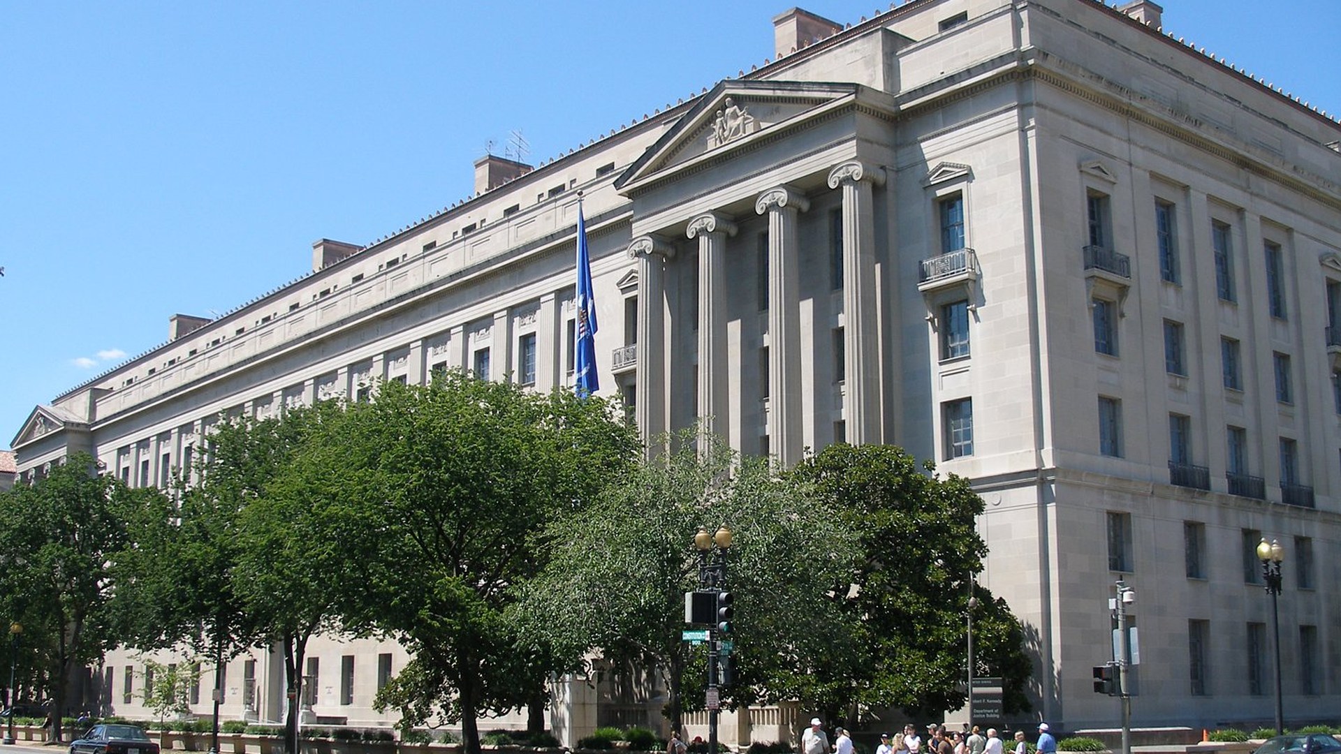 The Robert F Kennedy Department of Justice Building in Washington