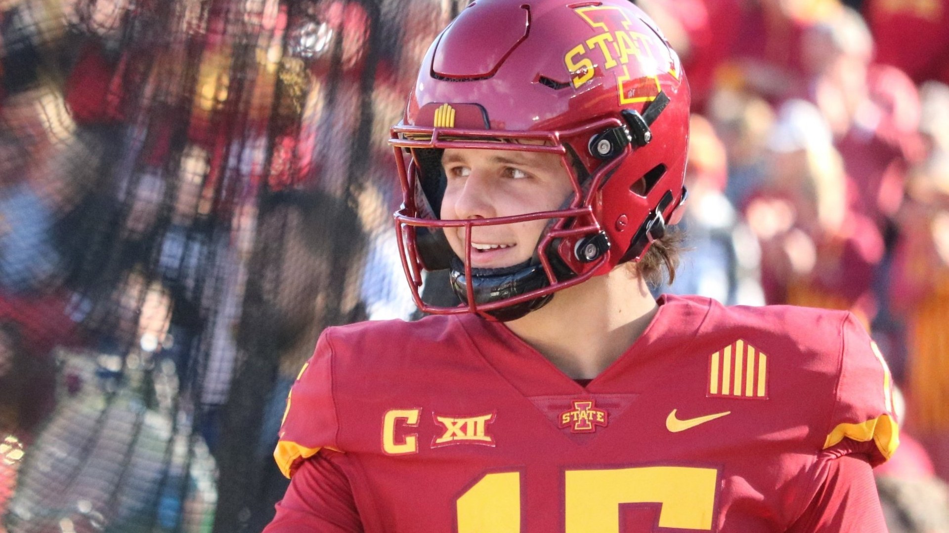 Brock Purdy at quarterback for Iowa State in a file photo