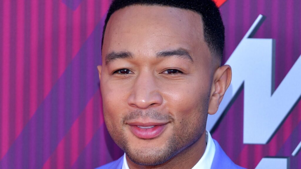 John Legend arriving at an awards show in Los Angeles in 2019