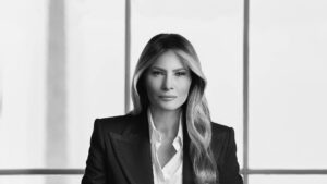 First Lady Melania Trump in her official White House portrait