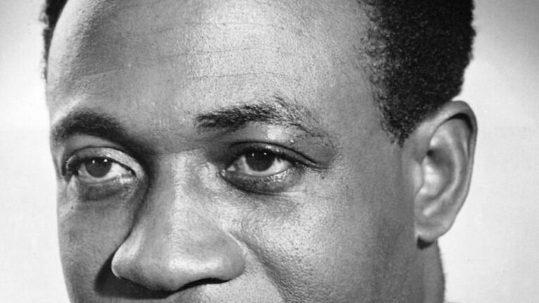 Portrait of Kwame Nkrumah first president of Ghana